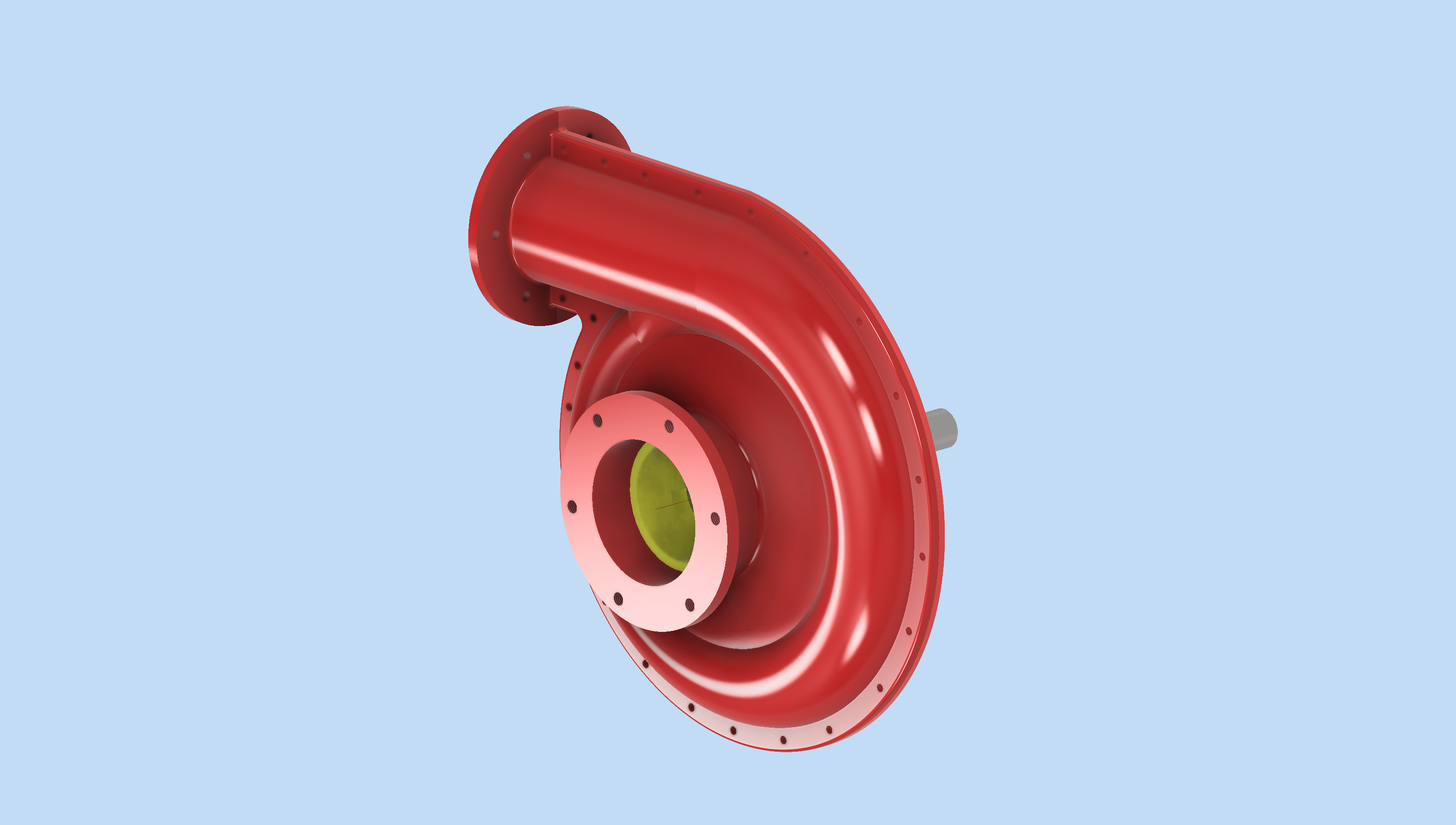 centrifugal pump with closed impeller