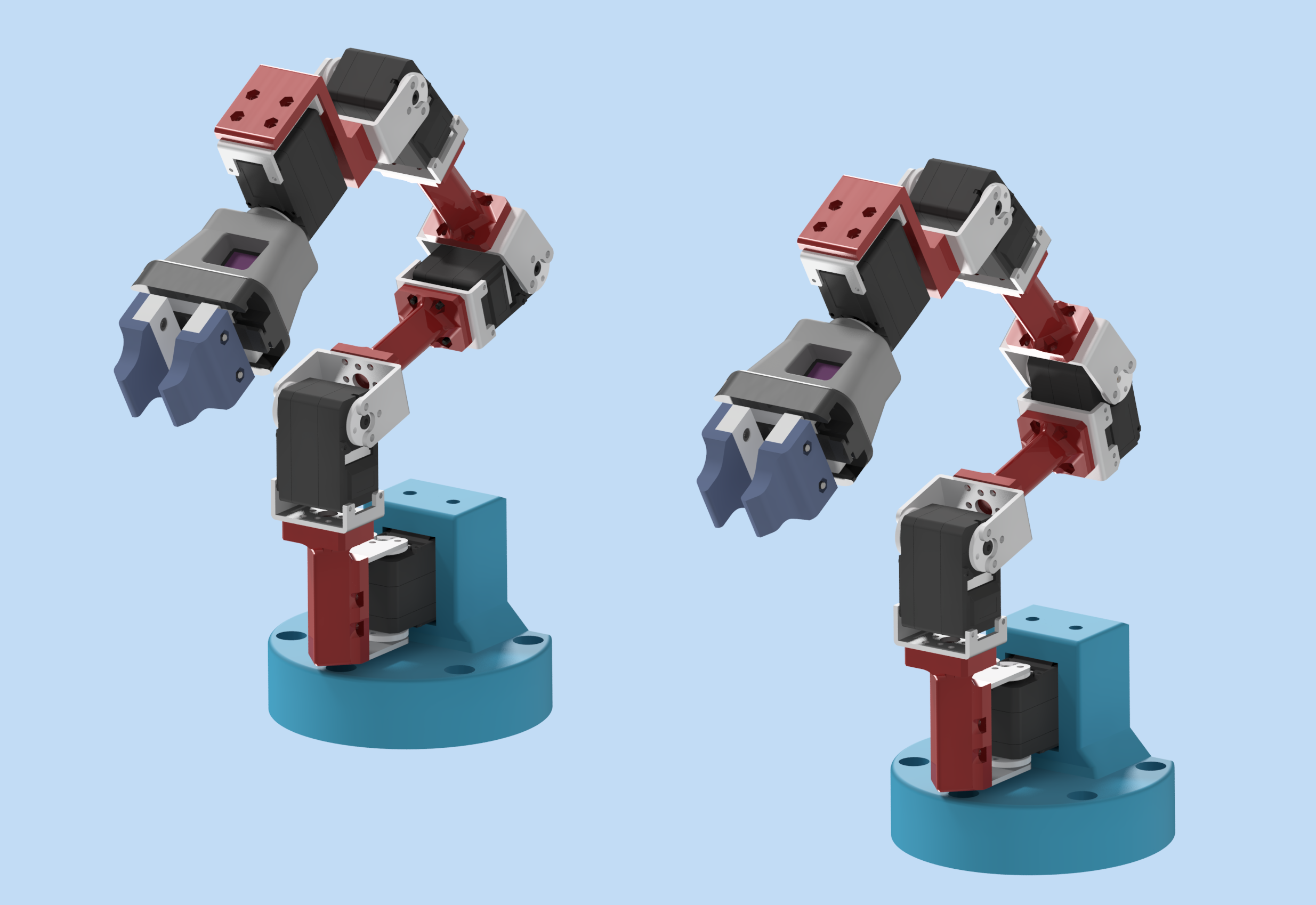 clone of the open so 101 robotic arm with parallel finger gripper