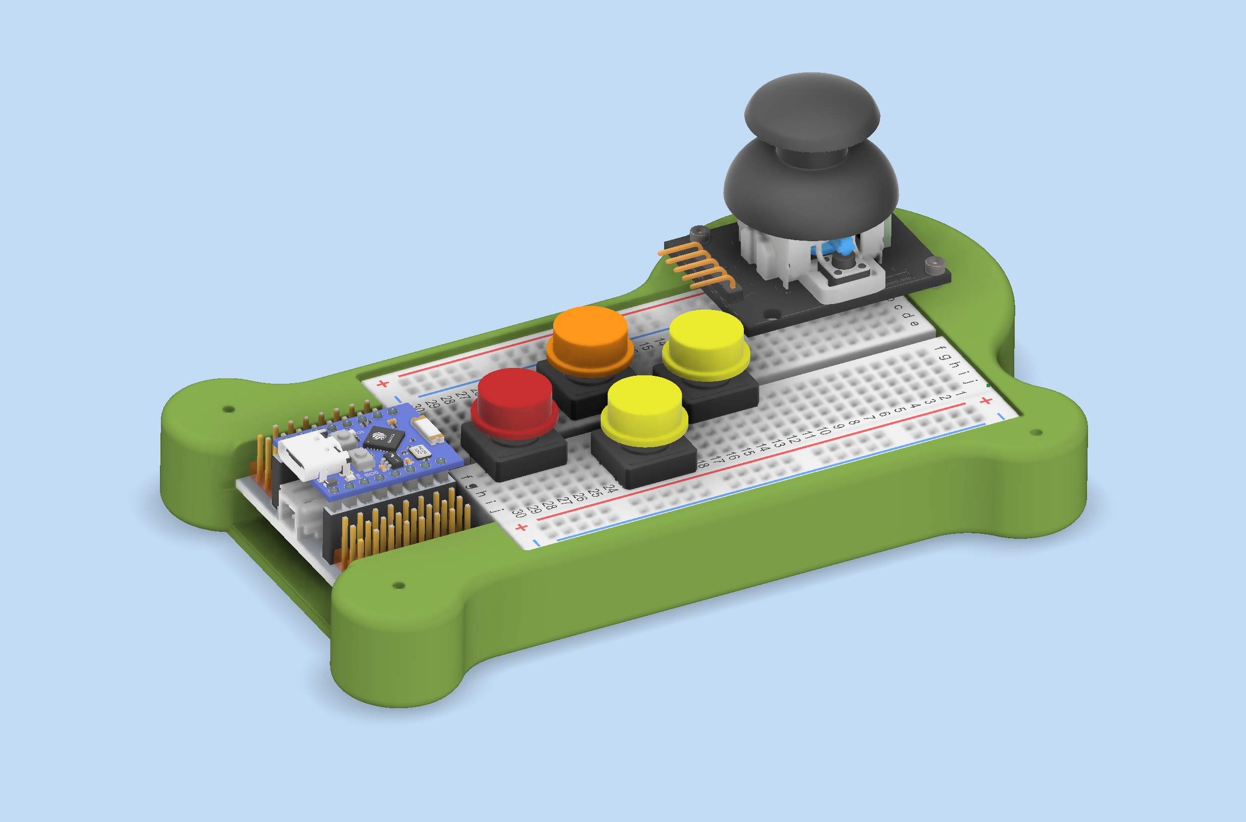 expandable wifii controller with buttons and joystick