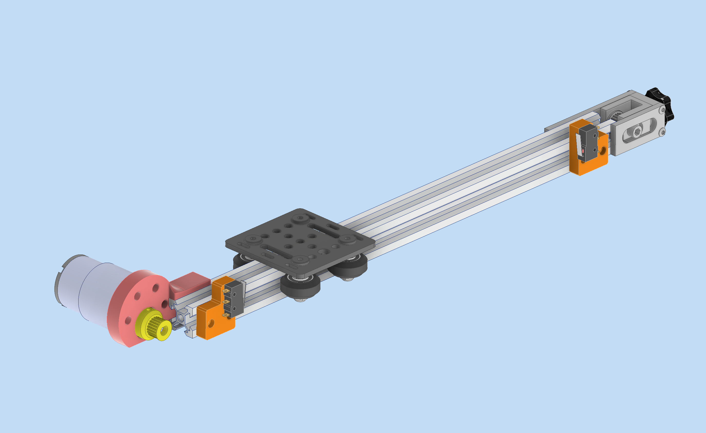 low cost linear guide for automation training