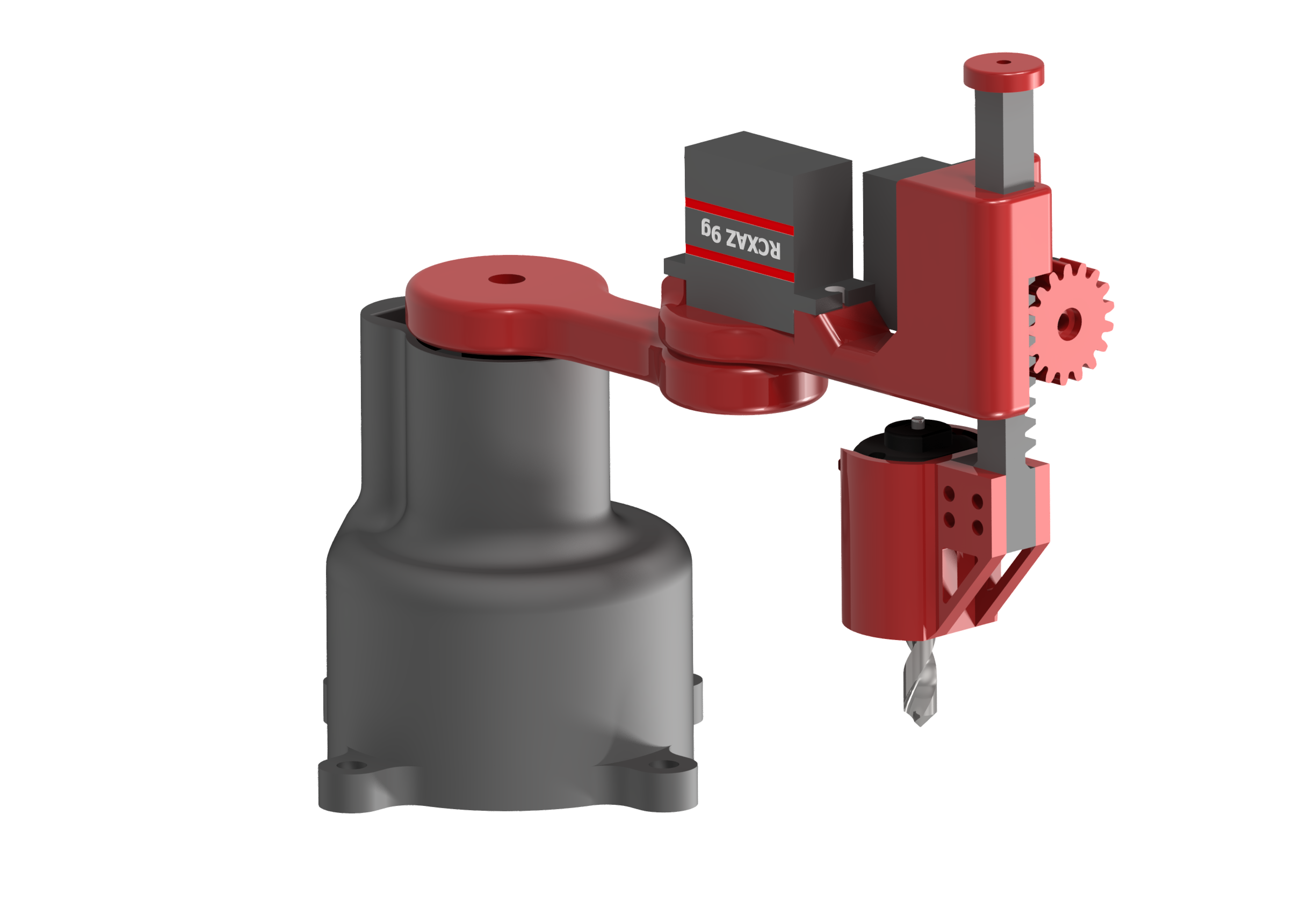 mini scara robot for drilling rcxaz 9g or mg90s